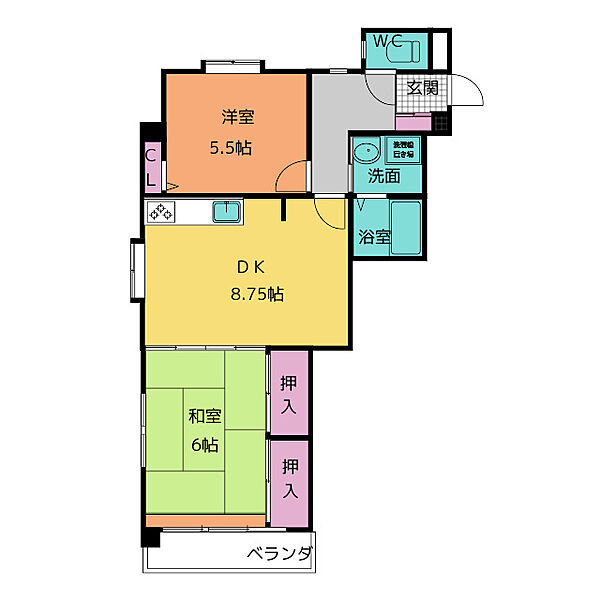 ルミネス原 ｜愛知県名古屋市天白区梅が丘５丁目(賃貸マンション2DK・3階・51.94㎡)の写真 その2