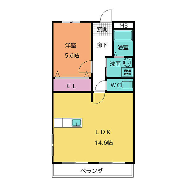 プティエシャトー ｜愛知県日進市梅森台５丁目(賃貸マンション1LDK・2階・47.50㎡)の写真 その2