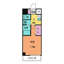 ＩＢはら  ｜ 愛知県名古屋市天白区原１丁目（賃貸マンション1K・6階・24.79㎡） その2