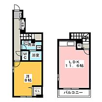 ベルエクレ  ｜ 愛知県日進市赤池５丁目（賃貸アパート1LDK・1階・55.04㎡） その2