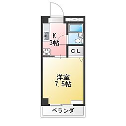 さくまビル 1Kの間取図画像