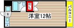 パークサイドジュリ ワンルームの間取図画像