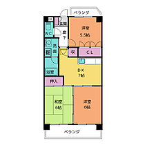 セントラルハイツ中平  ｜ 愛知県名古屋市天白区中平３丁目（賃貸マンション3DK・4階・56.10㎡） その2