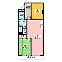 パークサイドマンション  ｜ 愛知県名古屋市天白区井口１丁目（賃貸マンション2LDK・4階・60.19㎡） その2