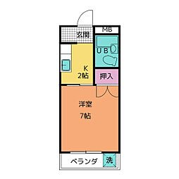 間取図画像 1K