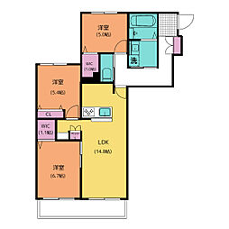 間取図画像 3LDK