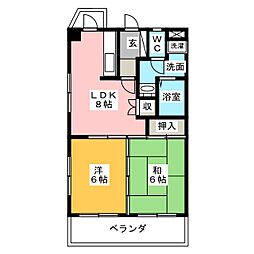 間取図画像 2DK