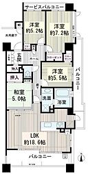 グランザ植田本町 4LDKの間取図画像
