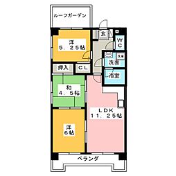 キャッスル池場 3LDKの間取図画像