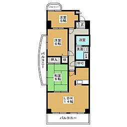 フレンドビル21 3LDKの間取図画像