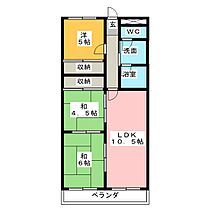 ダイアヒルズ花池  ｜ 愛知県一宮市大和町宮地花池字高見（賃貸マンション3LDK・4階・60.00㎡） その2