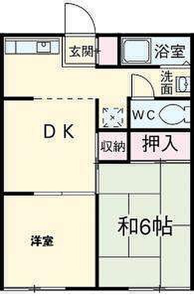 コーポ則竹 ｜愛知県一宮市小信中島字新田前(賃貸アパート1LDK・2階・39.80㎡)の写真 その2