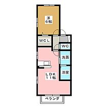 ウエストパーク  ｜ 愛知県一宮市神山３丁目（賃貸アパート1LDK・1階・40.43㎡） その2