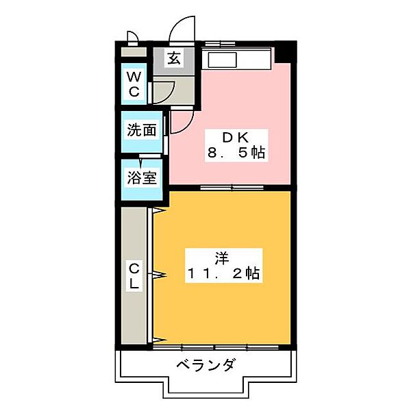 スパ・フランコルシャン 304｜愛知県一宮市東五城字三味廓(賃貸マンション1DK・3階・45.00㎡)の写真 その2