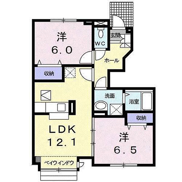 アヴニール ｜愛知県一宮市今伊勢町馬寄字北塚本(賃貸アパート2LDK・1階・55.06㎡)の写真 その2