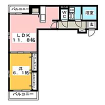 ブリーズ　スクエア  ｜ 愛知県一宮市東五城字寺廓（賃貸アパート1LDK・1階・45.80㎡） その2