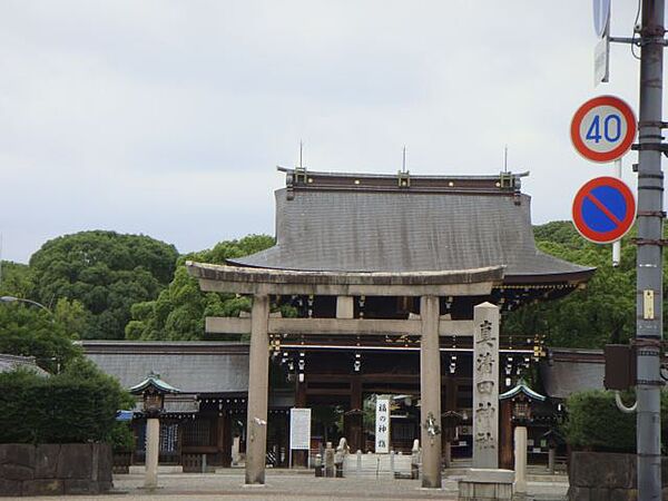 画像23:公園「真清田神社まで170m」