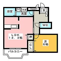 ノーブルフォンテーヌＢ  ｜ 愛知県一宮市木曽川町黒田字井桁畔（賃貸アパート1LDK・1階・47.00㎡） その2