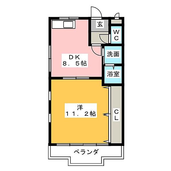 スパ・フランコルシャン 209｜愛知県一宮市東五城字三味廓(賃貸マンション1DK・2階・45.00㎡)の写真 その2