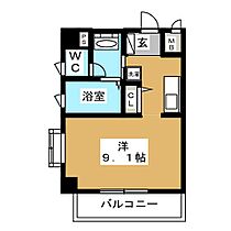 スクエア栄  ｜ 愛知県一宮市栄２丁目（賃貸マンション1R・4階・24.25㎡） その2