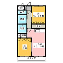 グランディアII  ｜ 愛知県一宮市末広２丁目（賃貸マンション2LDK・5階・51.30㎡） その2