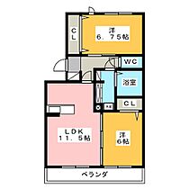 サンライズ末広  ｜ 愛知県一宮市末広２丁目（賃貸アパート2LDK・1階・58.37㎡） その2