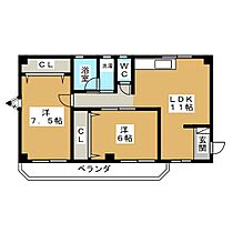 ハイツ大宮  ｜ 愛知県一宮市大宮２丁目（賃貸マンション2LDK・1階・54.05㎡） その2