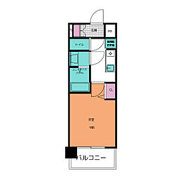 プレサンス尾張一宮ジュレア 1Kの間取図画像