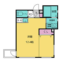 PARK栄 ワンルームの間取図画像