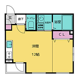 PARK栄 ワンルームの間取図画像