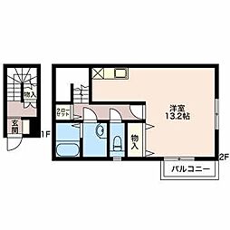 ブリーズ ワンルームの間取図画像