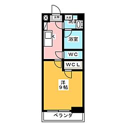 ルミナスパレス一宮駅西 1Kの間取図画像