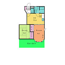 メゾン西浦  ｜ 愛知県岡崎市東大友町字西浦（賃貸アパート2DK・1階・44.43㎡） その2