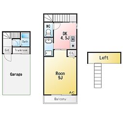 エクセルゼッポウ 1DKの間取図画像