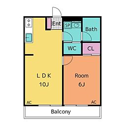 間取図画像 1LDK