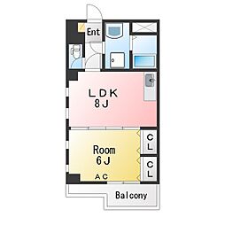 ウィズステージ 1LDKの間取図画像