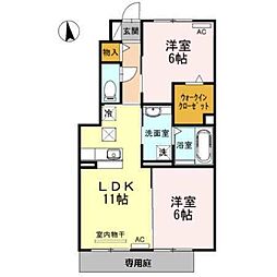 アルページュ 2LDKの間取図画像