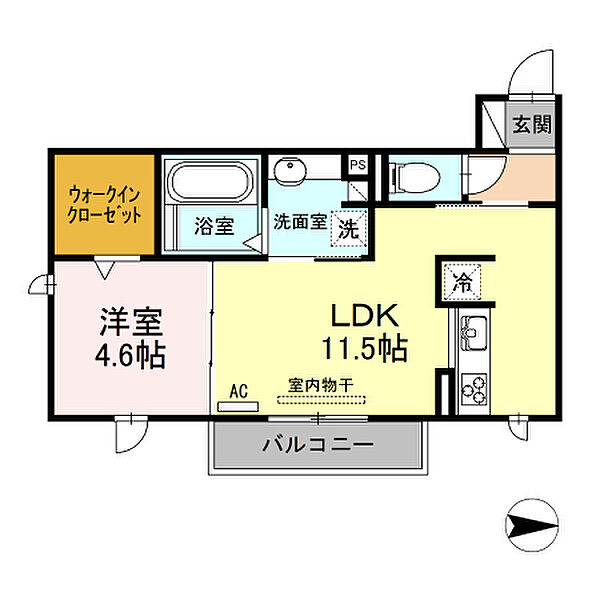 オアシス牛川I ｜愛知県豊橋市牛川町字田ノ上(賃貸アパート1LDK・2階・41.01㎡)の写真 その2