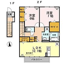 ハイム杉山Ｂ棟  ｜ 愛知県豊橋市下地町字天神（賃貸アパート2LDK・2階・71.95㎡） その2