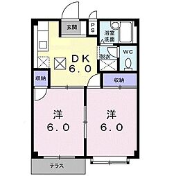 間取図画像 2DK
