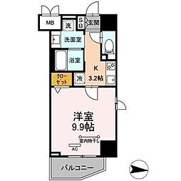 CASA99 1Kの間取図画像