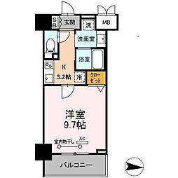 CASA99 1Kの間取図画像