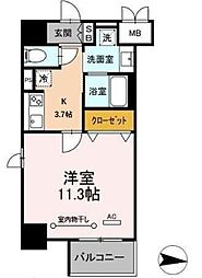 CASA99 1Kの間取図画像