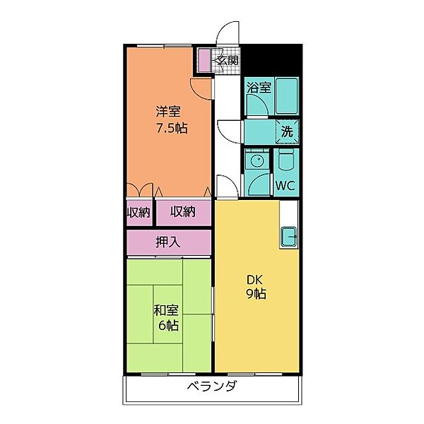 メゾン・ド・エヴァン ｜愛知県一宮市馬見塚字郷内(賃貸マンション2DK・3階・55.00㎡)の写真 その2