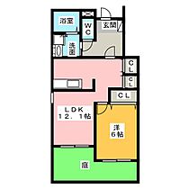 ベレンヘーナ  ｜ 愛知県一宮市下川田町５丁目（賃貸アパート1LDK・1階・45.72㎡） その2