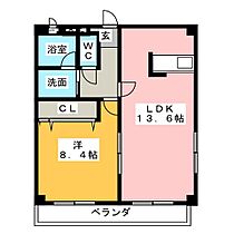 サンシャイン成城  ｜ 愛知県一宮市千秋町塩尻字北出（賃貸マンション1LDK・3階・52.14㎡） その2