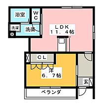 シャルム　ガーデン  ｜ 愛知県一宮市浅野字一本杉（賃貸マンション1LDK・1階・44.50㎡） その2