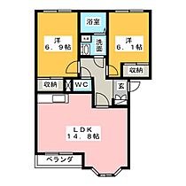 メゾン　フィールド  ｜ 愛知県一宮市大和町苅安賀字上西之杁（賃貸アパート2LDK・2階・59.50㎡） その2