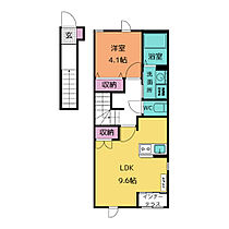 グランテラス 201 ｜ 愛知県一宮市古見町7-1（賃貸アパート1LDK・2階・42.64㎡） その1