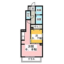 グリーン　スギモトII  ｜ 愛知県一宮市緑１丁目（賃貸アパート1LDK・1階・36.94㎡） その2